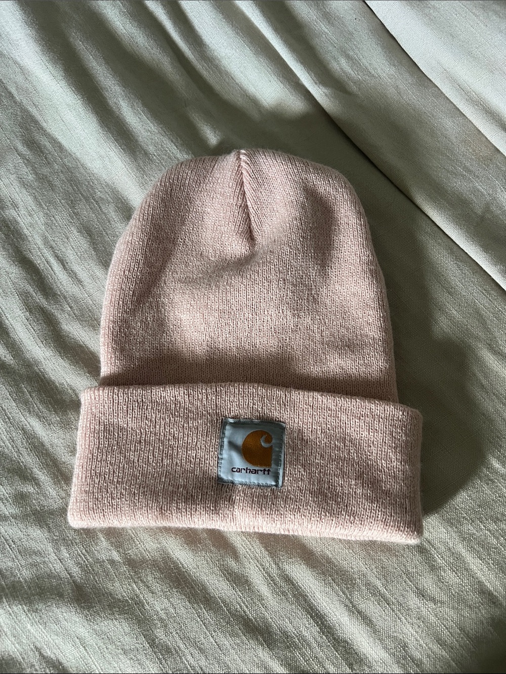 Carhartt Kids Light Pink Acrylic Cuffed Beanie